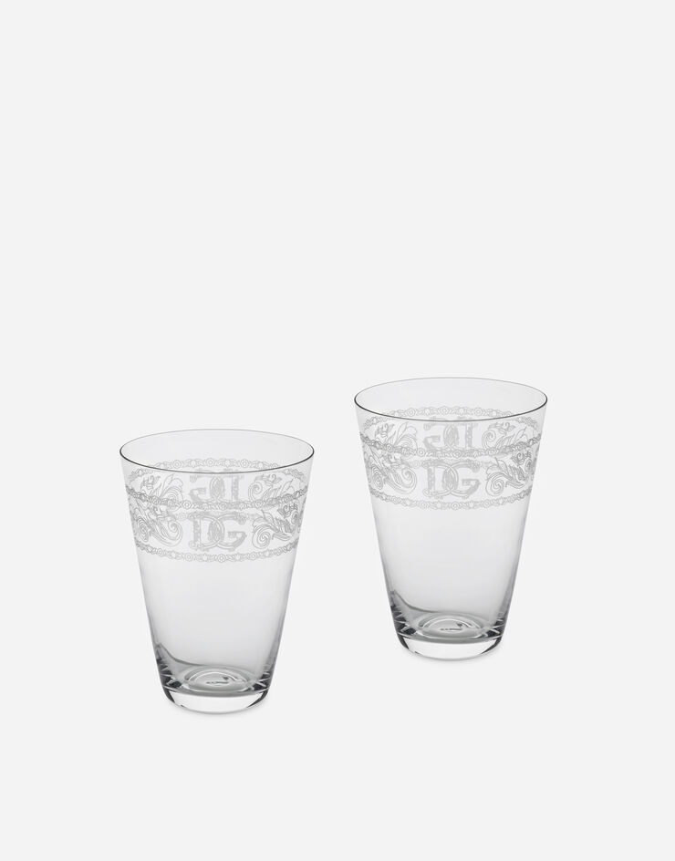 Dolce & Gabbana Conjunto de 2 vasos de agua Multicolor TCBS02TCA73