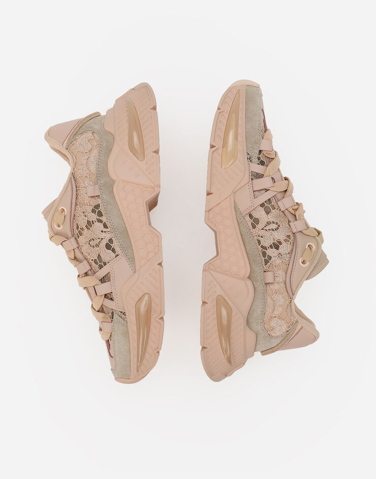 Dolce & Gabbana Mixed-material Airmaster sneakers Beige CK2283A5195