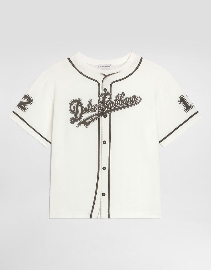 Dolce & Gabbana Jersey t-shirt with logo  L4JTHVG7P6T