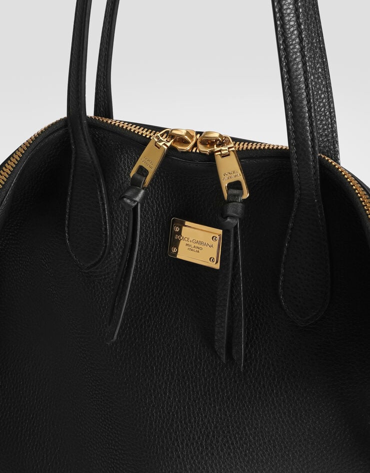 Dolce & Gabbana Sac à épaule Vittoria en cuir de veau Dolce & Gabbana Sac à épaule Vittoria en cuir de veau Black BB7967A0841