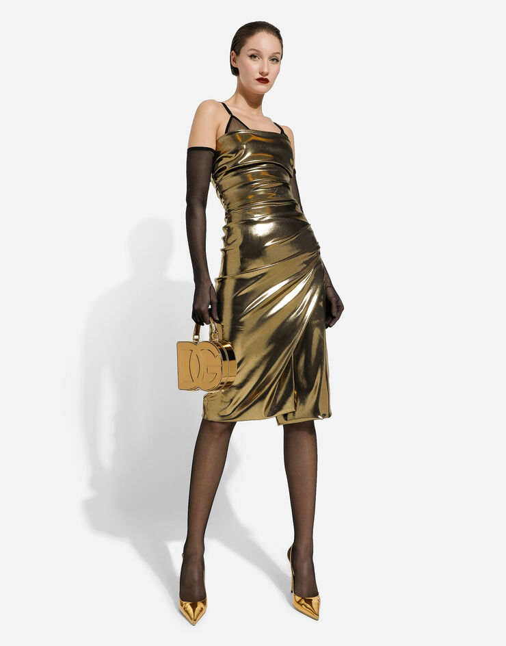 Dolce & Gabbana حقيبة يد بوكس DG Logo ذهبي BB7544AY828