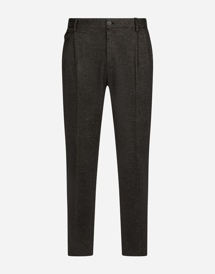 Dolce & Gabbana Glen plaid jersey pants Multicolore GY6UETGF155
