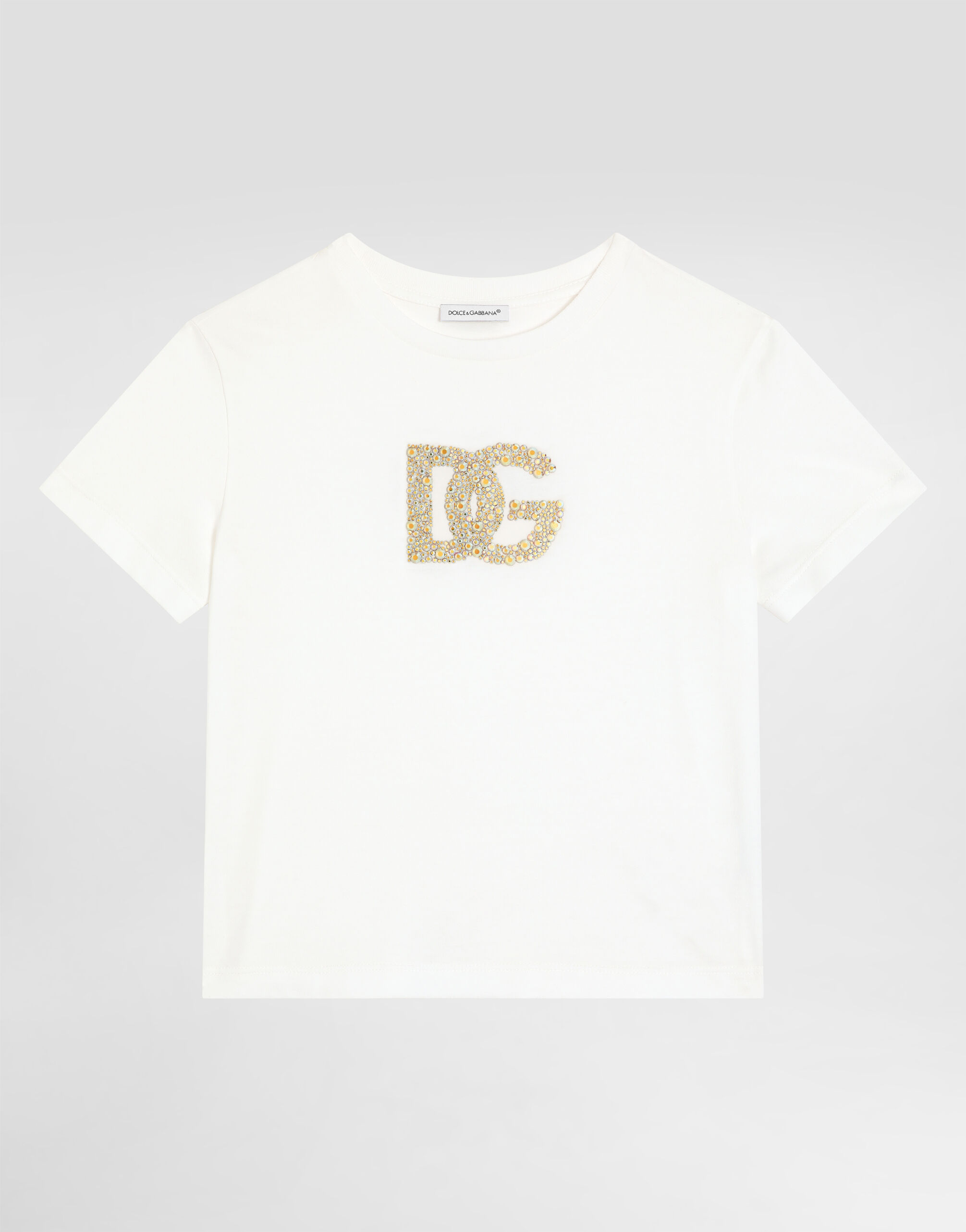 Tシャツ・カットソー Dolce & Gabbana Jersey DG cotton jersey T-shirt in multicoloured - Dolce Gabbana