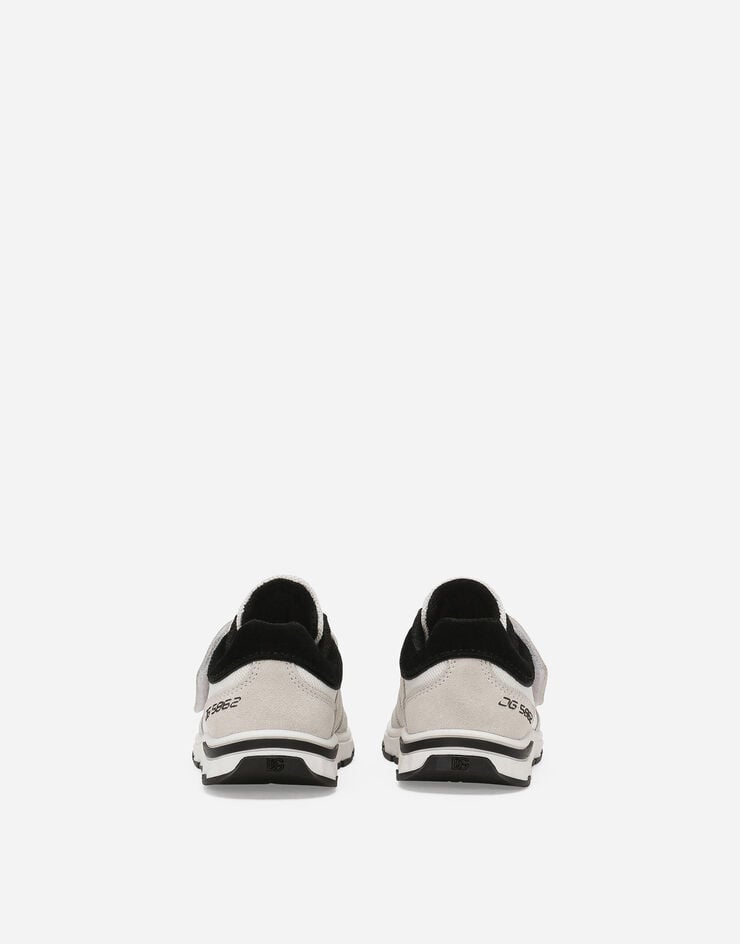 Dolce & Gabbana Sneakers en matières mélangées Blanc DN0199AA954