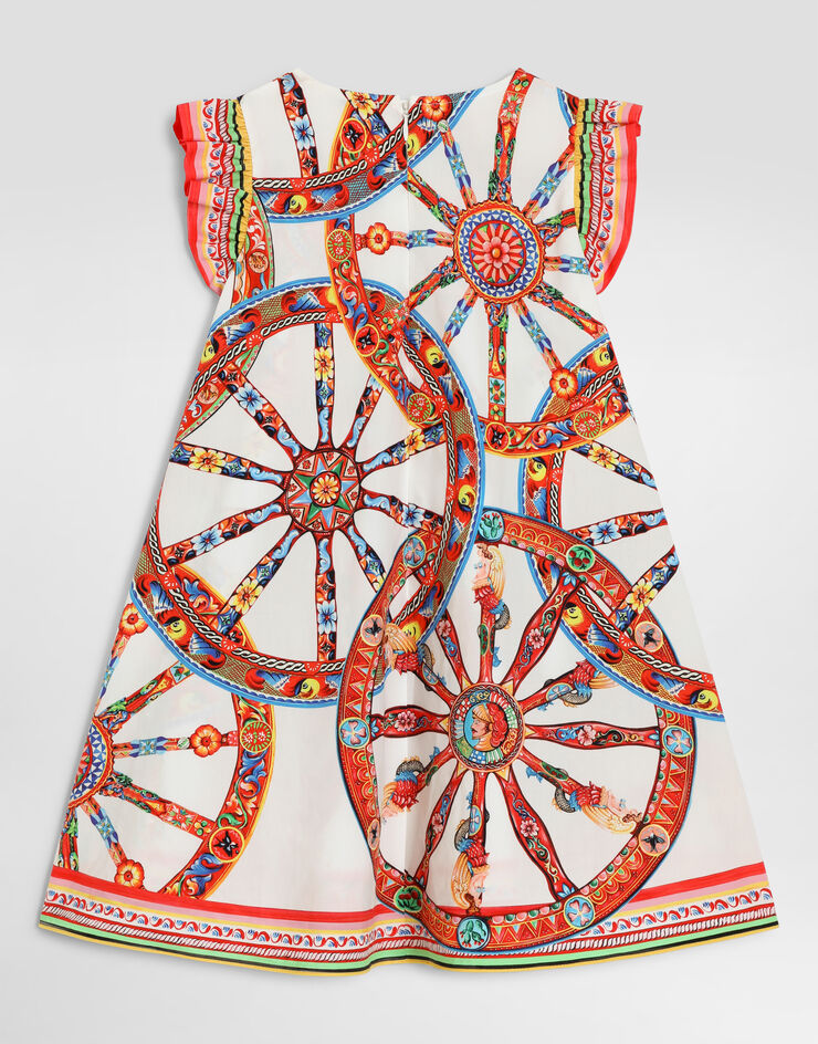 Dolce & Gabbana Carretto-print poplin dress Multicolor L53DW2FI5O4