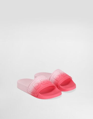 Dolce & Gabbana Slides with ombré hydro dripping Pink DD0320A5631