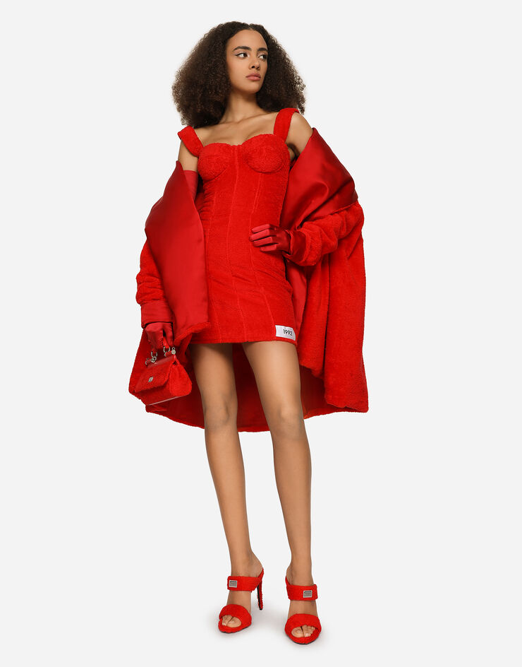 Dolce & Gabbana KIM DOLCE&GABBANA Terrycloth coat Red F0C5CTHU7OC