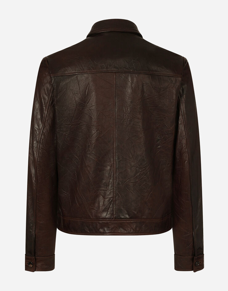 Dolce & Gabbana Leather jacket Brown G9BEILHULT3