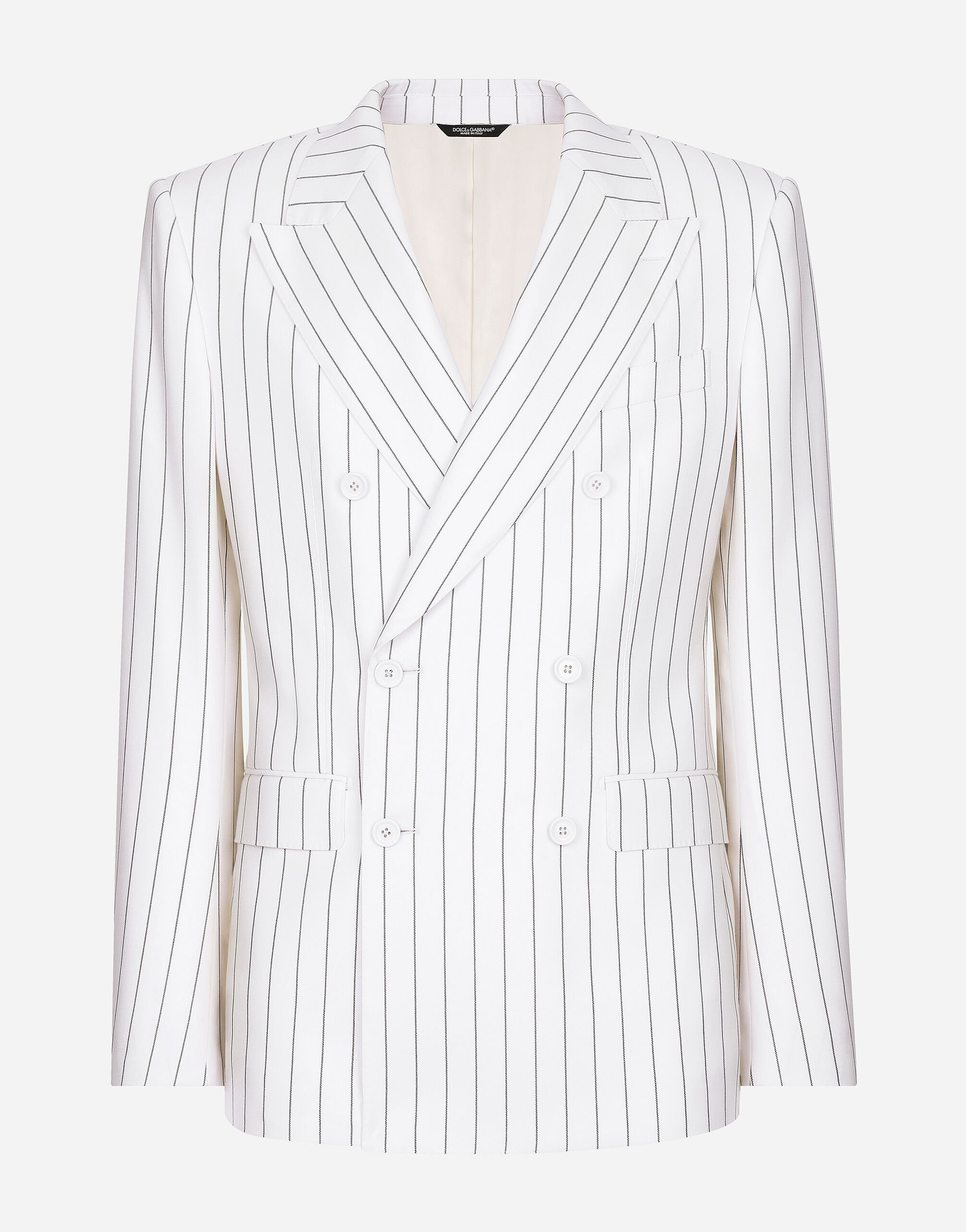 Dolce & Gabbana Double-breasted pinstripe Sicilia-fit jacket Multicolor G2QU4TFR204