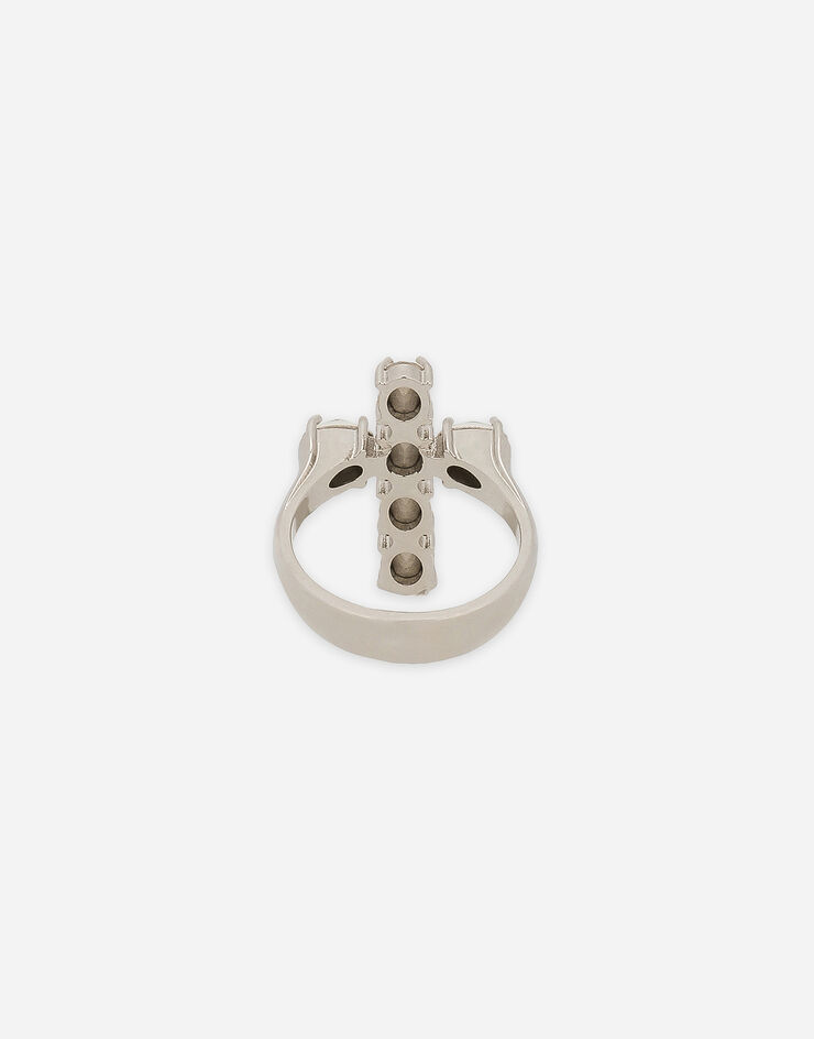 Dolce & Gabbana Ring mit Kreuz aus Strass Kristall WRQ2D1W1111