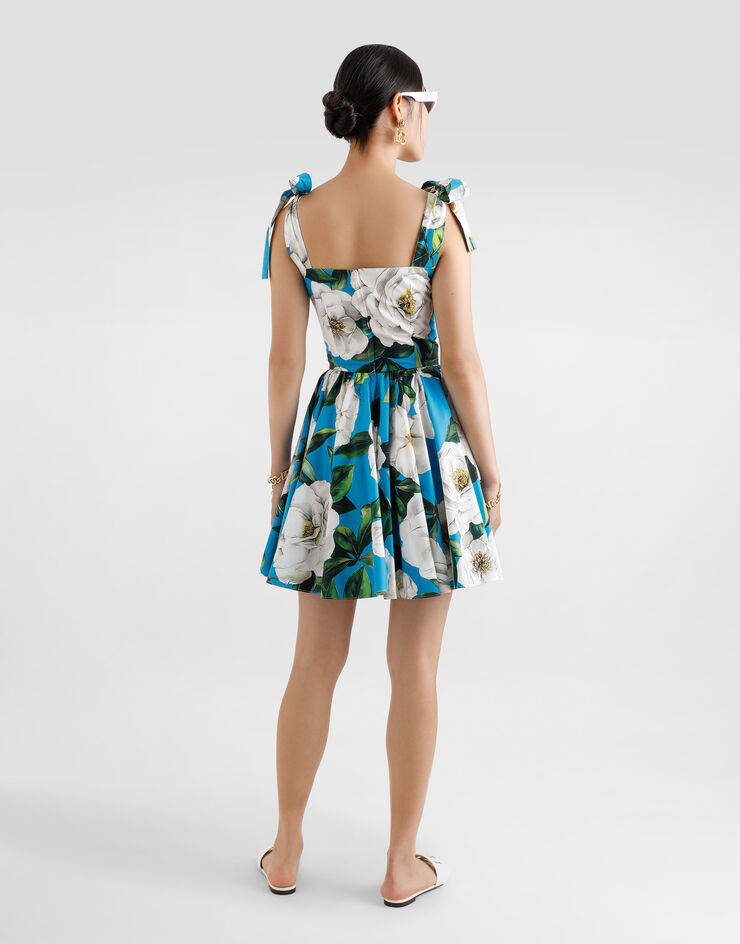 Dolce & Gabbana Corset dress with bouquet print Print F6ZT2THS5TJ