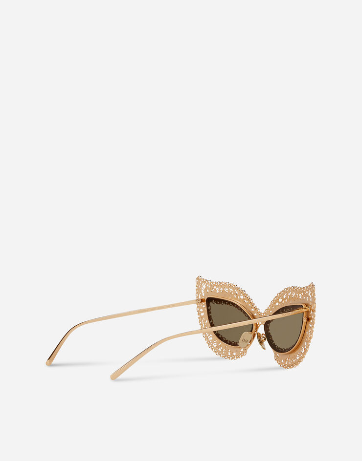Dolce & Gabbana FILIGREE SUNGLASSES ORO CON PERLAS BLANCAS VG2238VM203