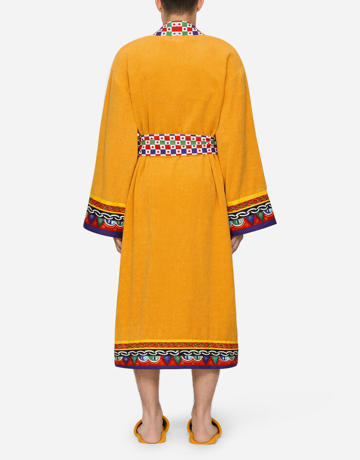 Dolce & Gabbana روب حمام من قطن تيري متعدد الألوان TCF010TCAGN