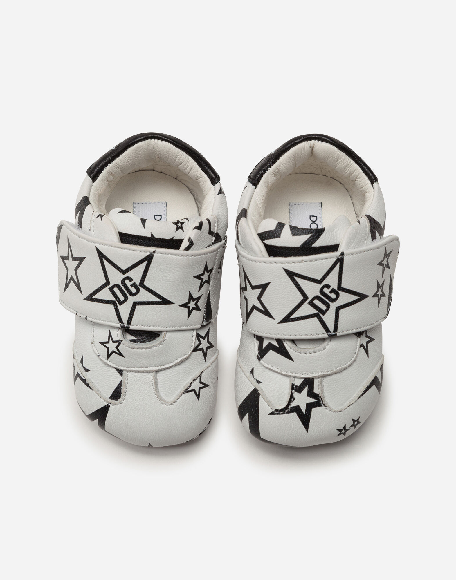 VELCRO SNEAKERS IN NAPPA LEATHER WITH STAR PRINT
