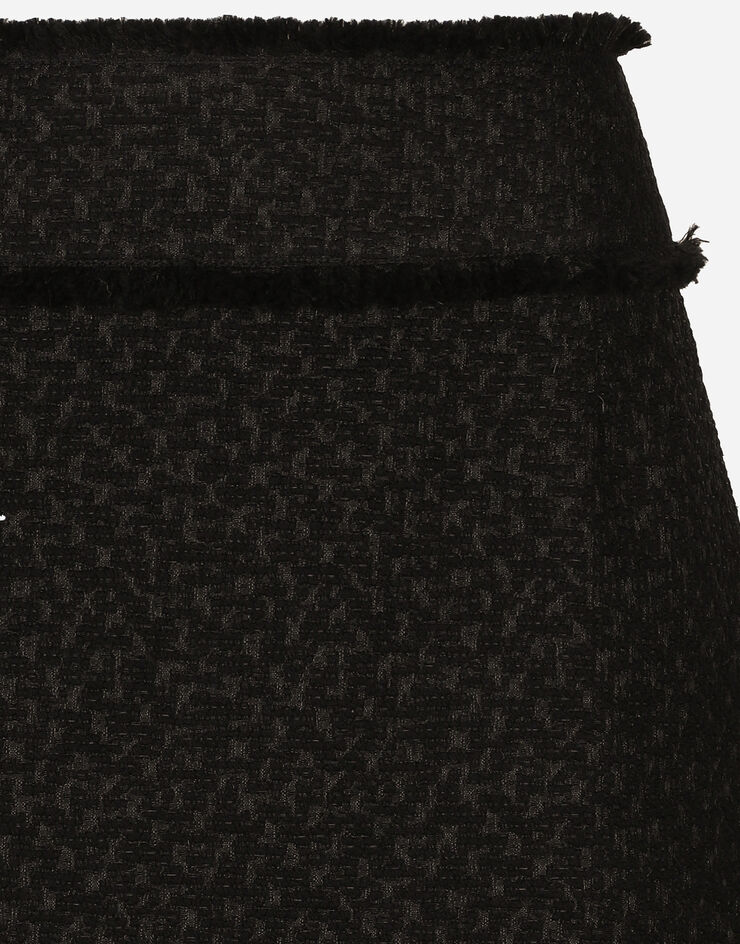 Dolce & Gabbana Minigonna in tweed Rachel Nero F4CR5TGDCLW