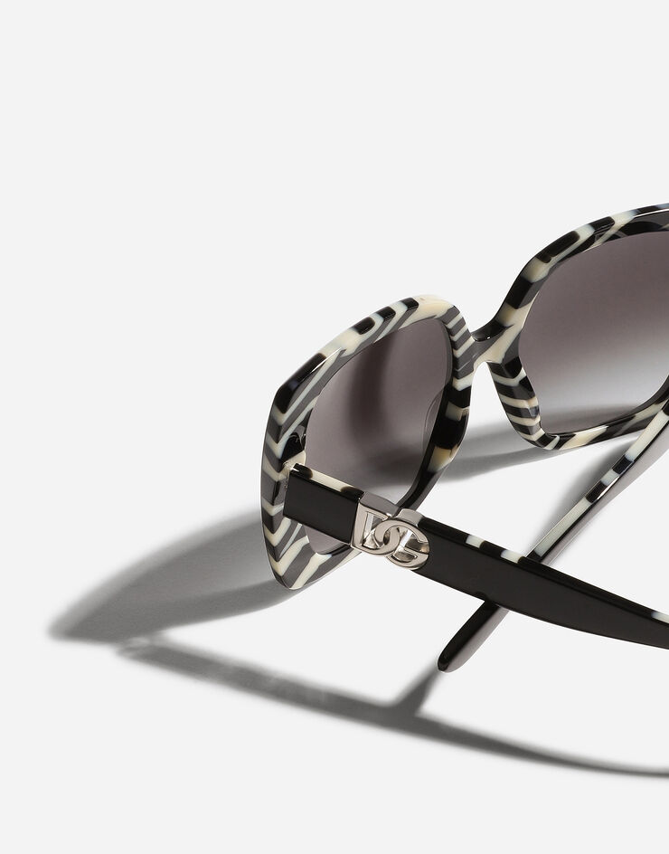 Dolce & Gabbana Gafas de sol DG ALLURE Negro con detalles de cebra VG4475VP28G