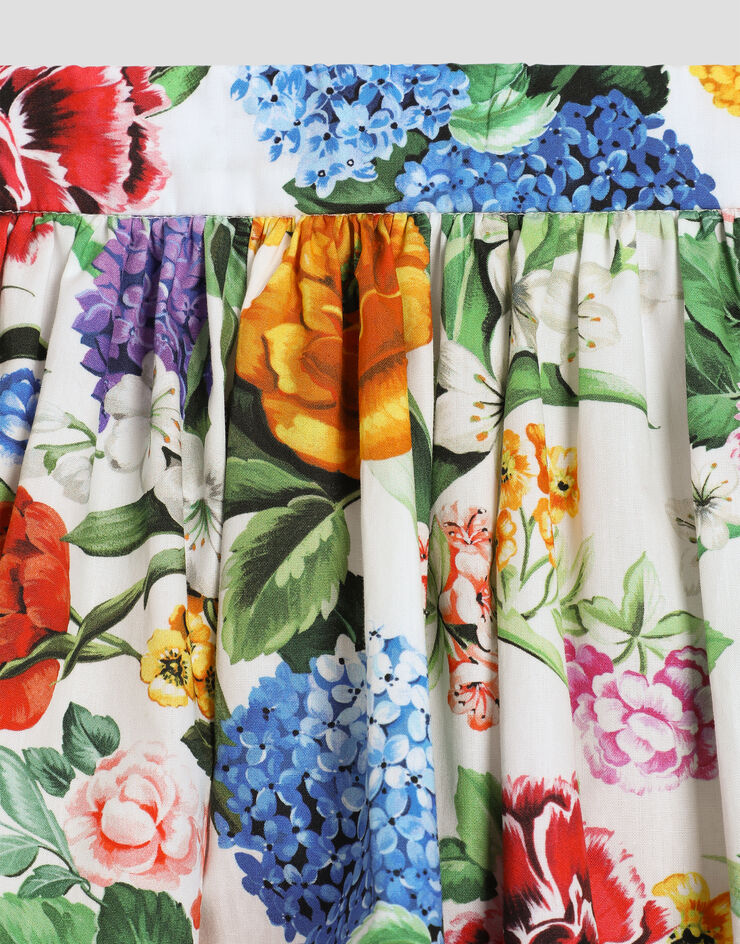 Dolce & Gabbana Floral-print poplin skirt Print L25I56HS5TC