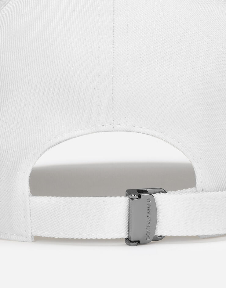 Dolce & Gabbana Gorra de béisbol con placa con logotipo Blanco GH590AGH383