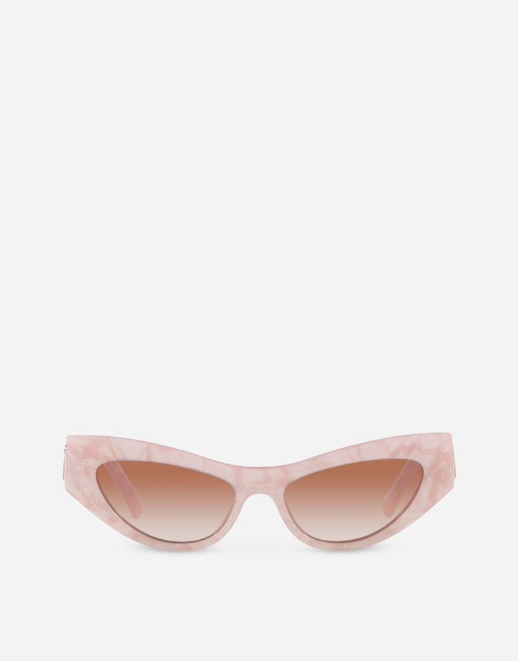 Dolce & Gabbana Sonnenbrille DG Logo Rosa VG445BVP113