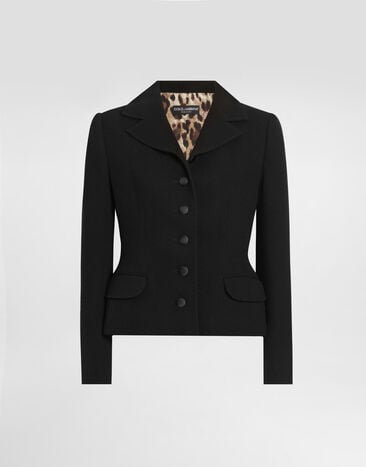 Dolce & Gabbana Wool single-breasted jacket Black F26AJTGDCL2