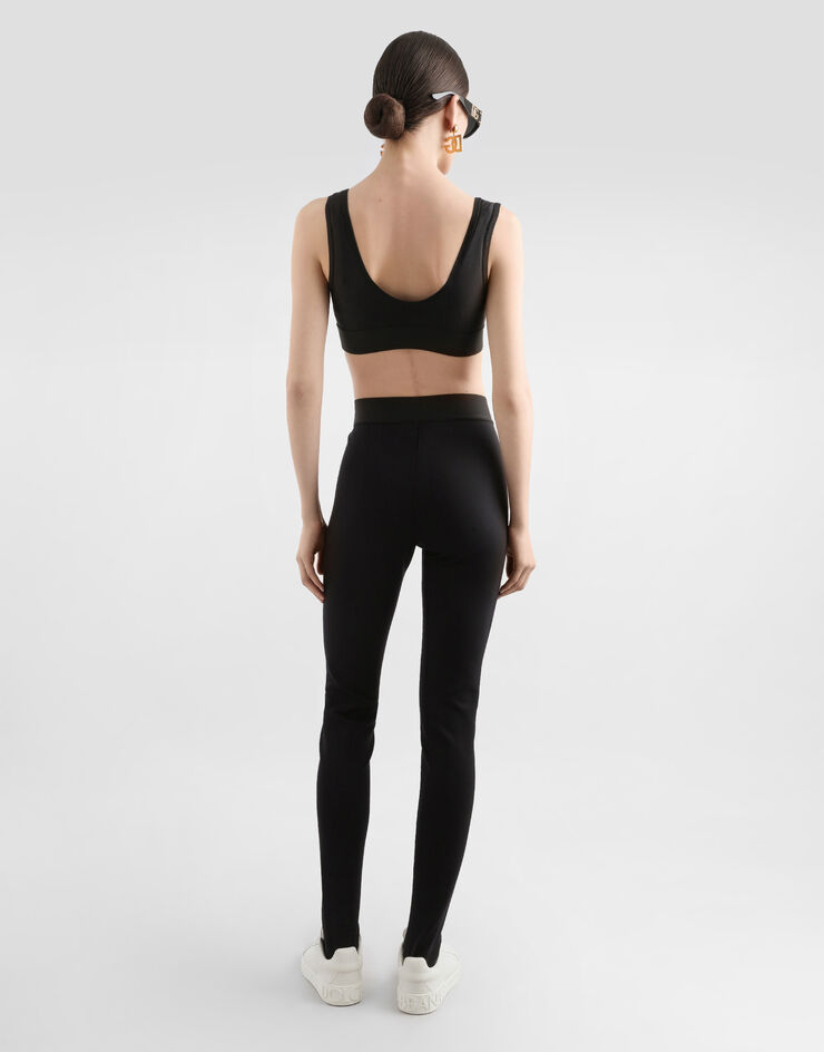 Dolce & Gabbana Spandex jersey top Black F756QTFUGQU