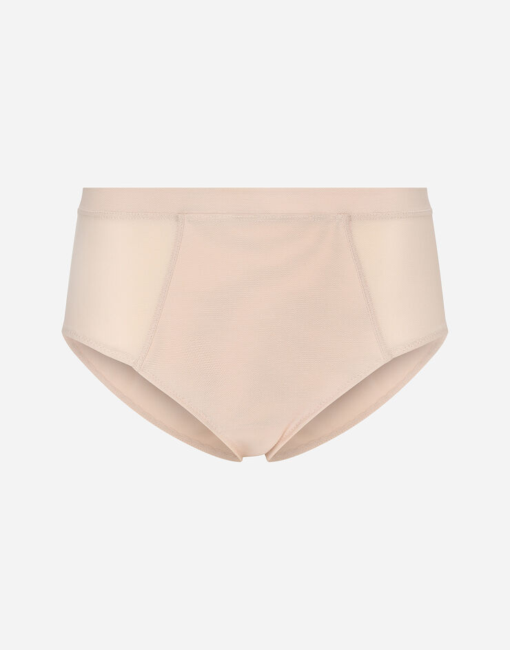 Dolce & Gabbana KIM DOLCE&GABBANA Powernet high-waisted panties Pale Pink O2E55TFUGKN