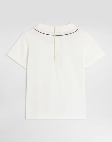 Dolce & Gabbana Футболка из джерси с логотипом White L1JTHOG7QK1