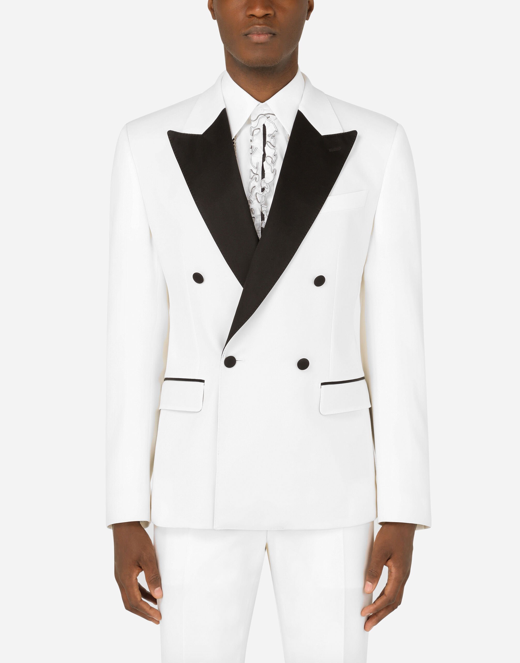 パンツ Dolce & Gabbana Dolce Gabbana Slim-Fit Gabardine Tuxedo Trou Dolce & Gabbana Gabardine Tuxedo Trousers | Black | FARFETCH