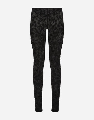 Dolce & Gabbana KIM DOLCE&GABBANA Leggings de tul con bordados Multicolor FTCUQZGDBND