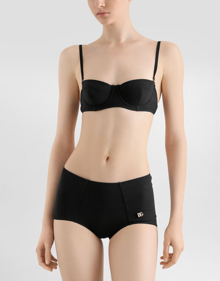 Dolce & Gabbana 平角比基尼下装 黑色 O2A16JONO12