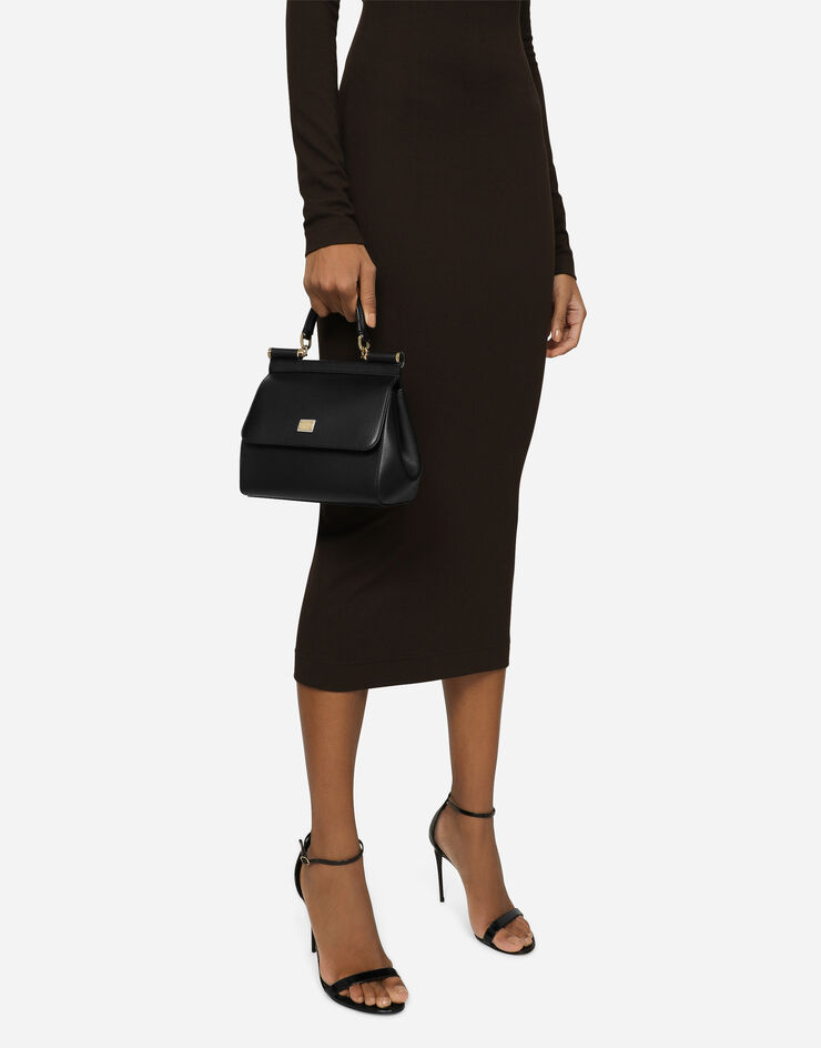 Dolce&Gabbana Sac à main Sicily moyen format Noir BB6003AN767