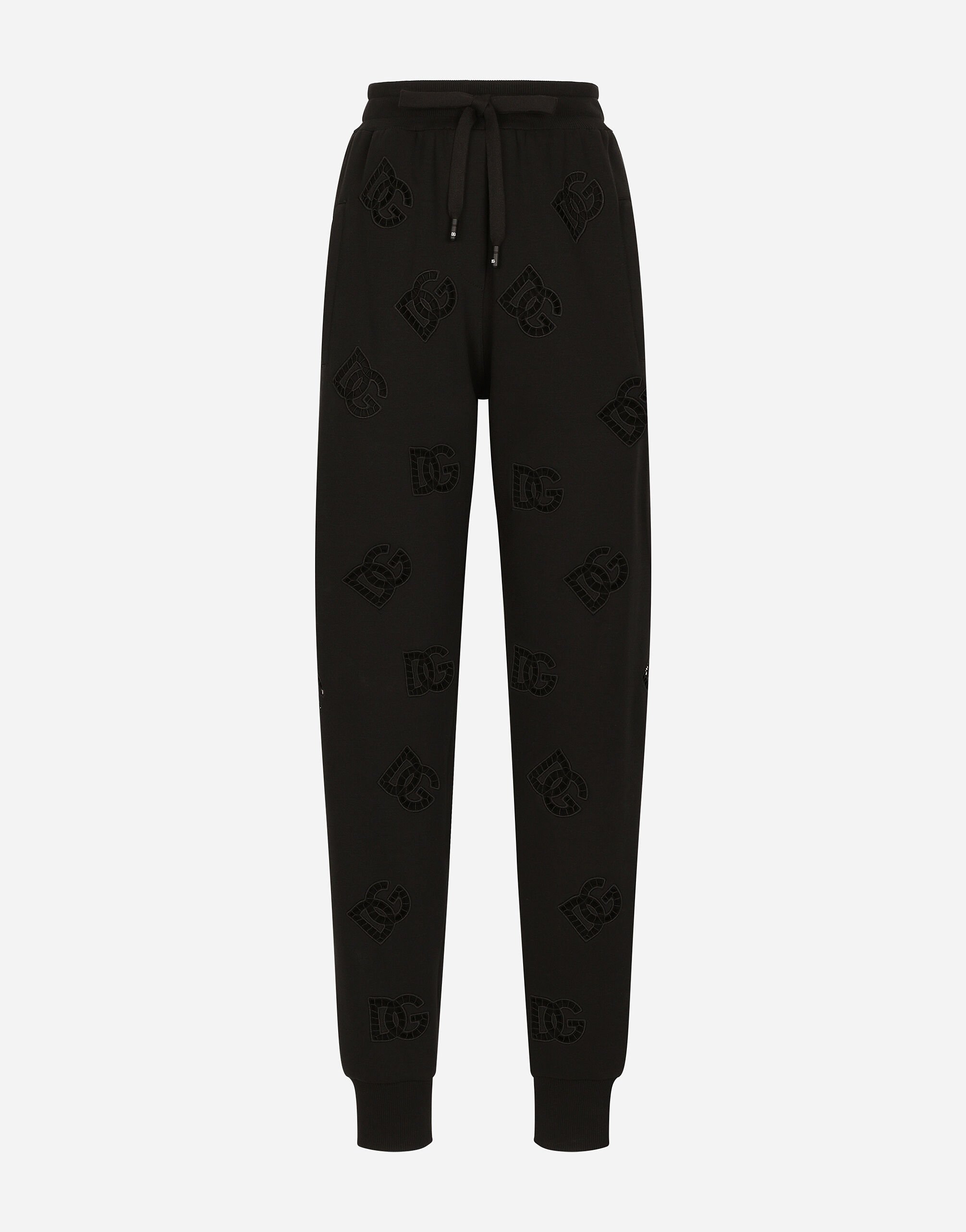 限定お買い得商品 with pants jogging Jersey cut-out for Black in logo DG and パンツ