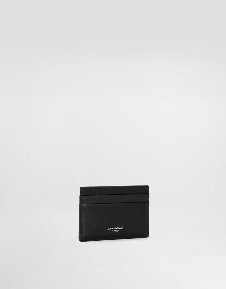 Dolce & Gabbana Woven plongé calfskin card holder Black BP0330AN419