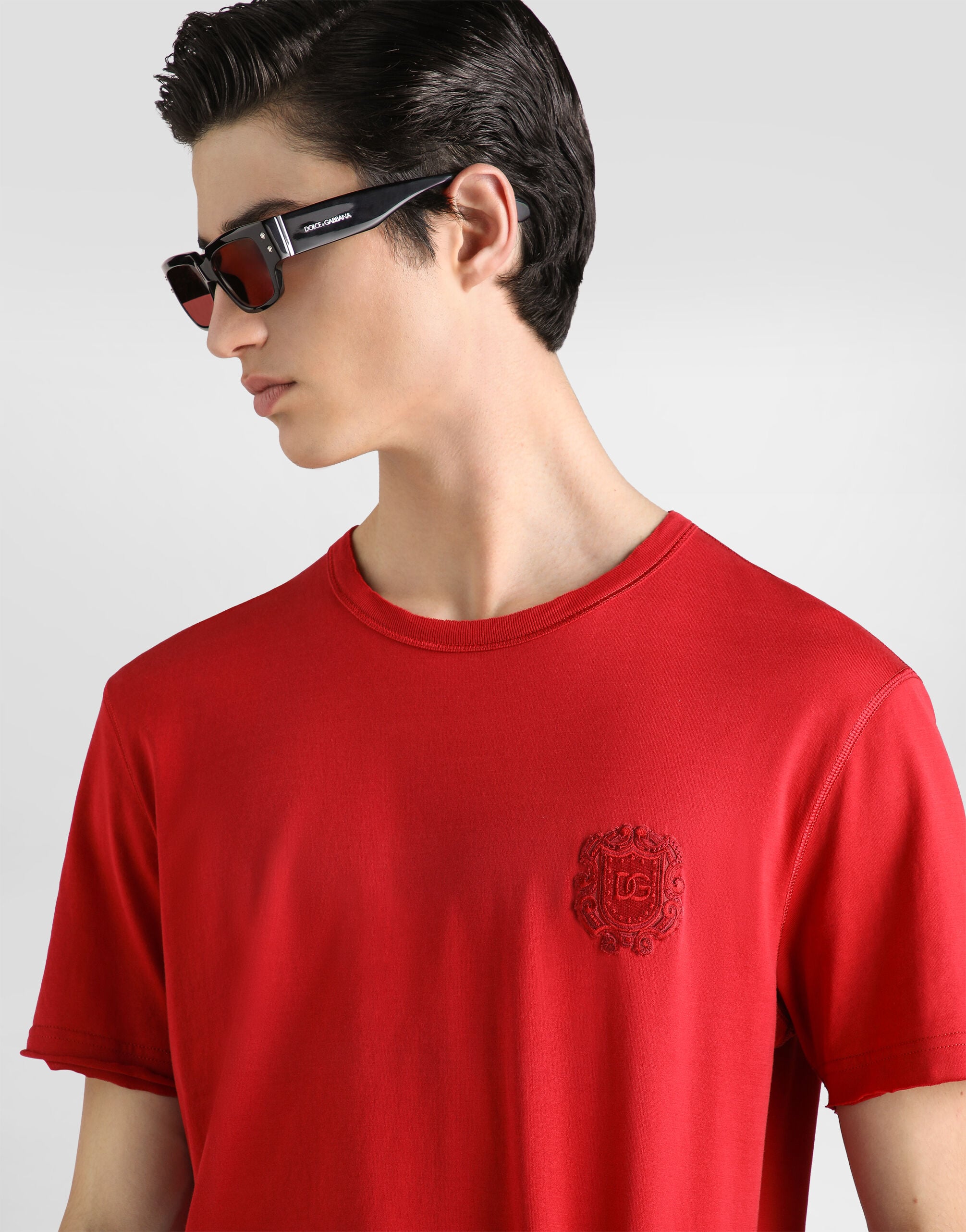 Cotton t-shirt with patch - thumbnail 4