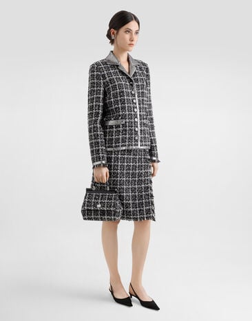 Dolce & Gabbana Débardeur en satin avec pin’s logo DG Gris F7AK5TGDCVQ