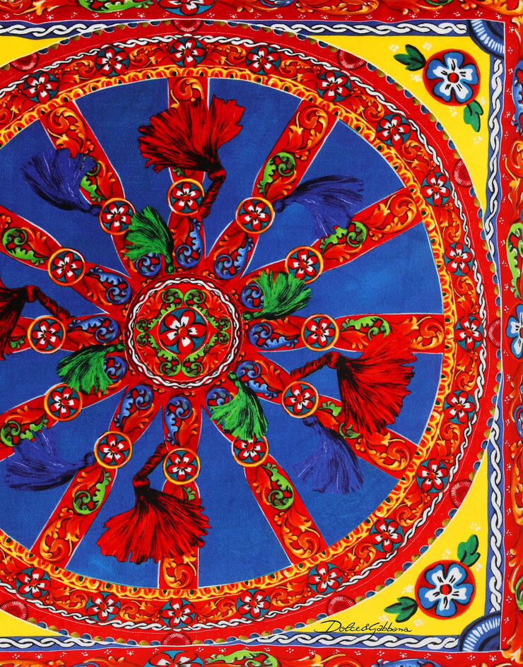Dolce & Gabbana Средняя подушка из бархата разноцветный TCE002TCA96