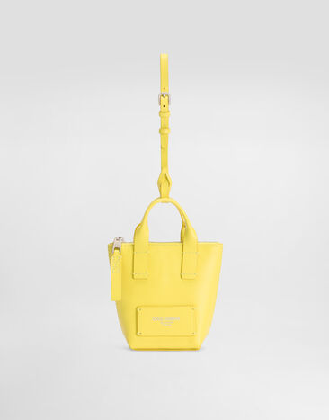 Dolce & Gabbana Adamo crossbody minibag in calfskin Yellow BP3418AV893