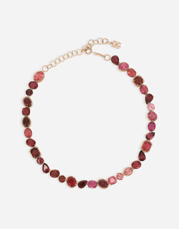 Dolce & Gabbana Collier Anna en or rouge 18 ct avec tourmaline Doré WNQA3GWQC01