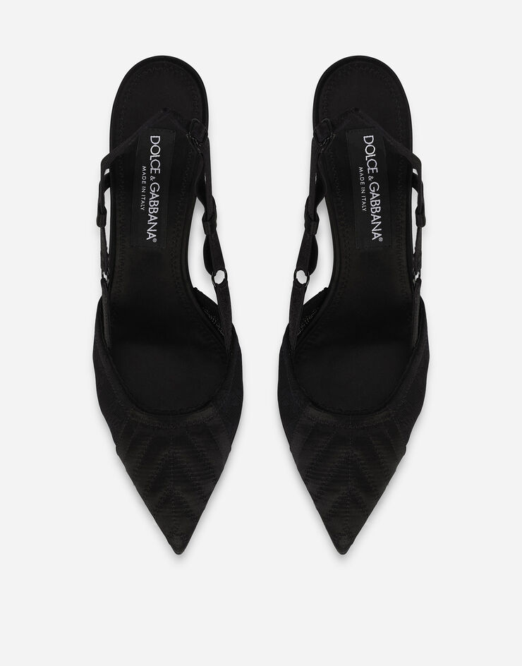 Dolce & Gabbana Corset-style satin slingbacks Black CG0492AQ127