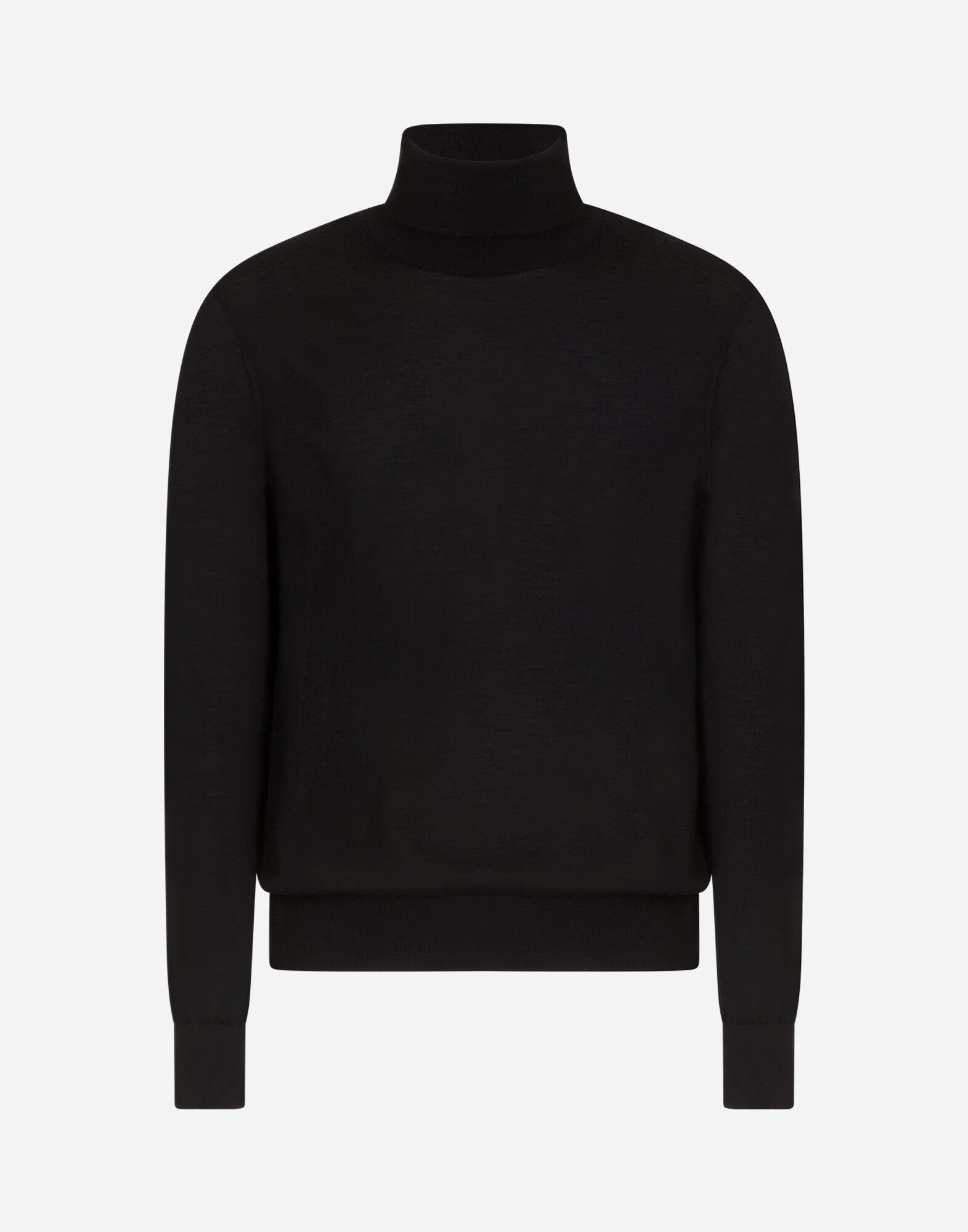ブラックのメンズ Cashmere turtle-neck sweater | Dolce&Gabbana®