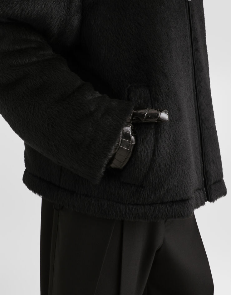 Dolce & Gabbana Alpaca padded jacket Black G054QZHU2BW