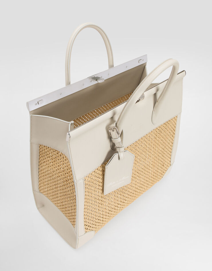Dolce & Gabbana 拉菲草手袋 Cream BM2480A9O83