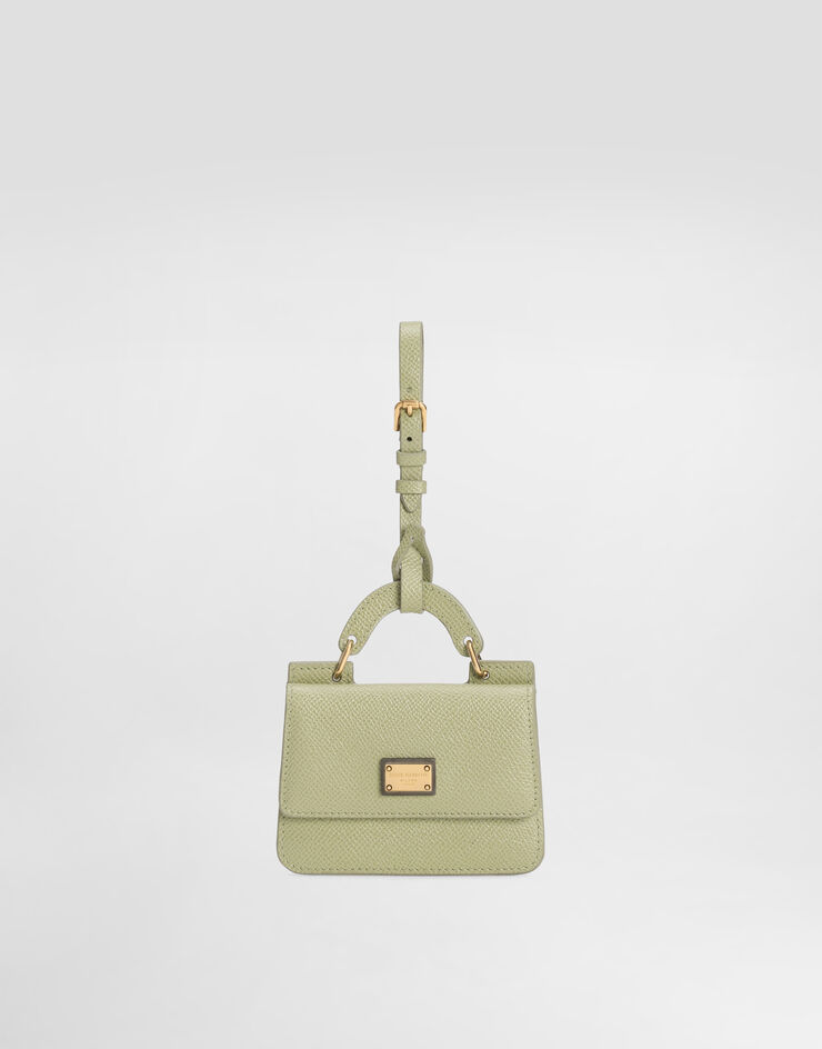 Dolce & Gabbana Kartenetui aus Dauphine-Kalbsleder Green BI3401A1001