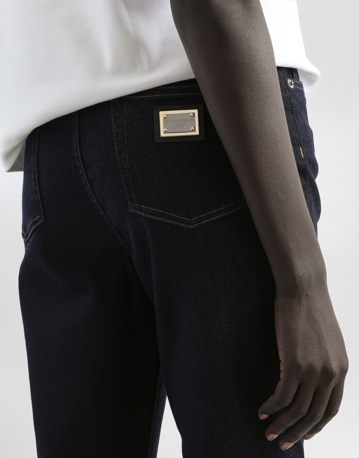 Dolce & Gabbana Deep blue stretch denim Grace jeans Blue FTBXHDG902P