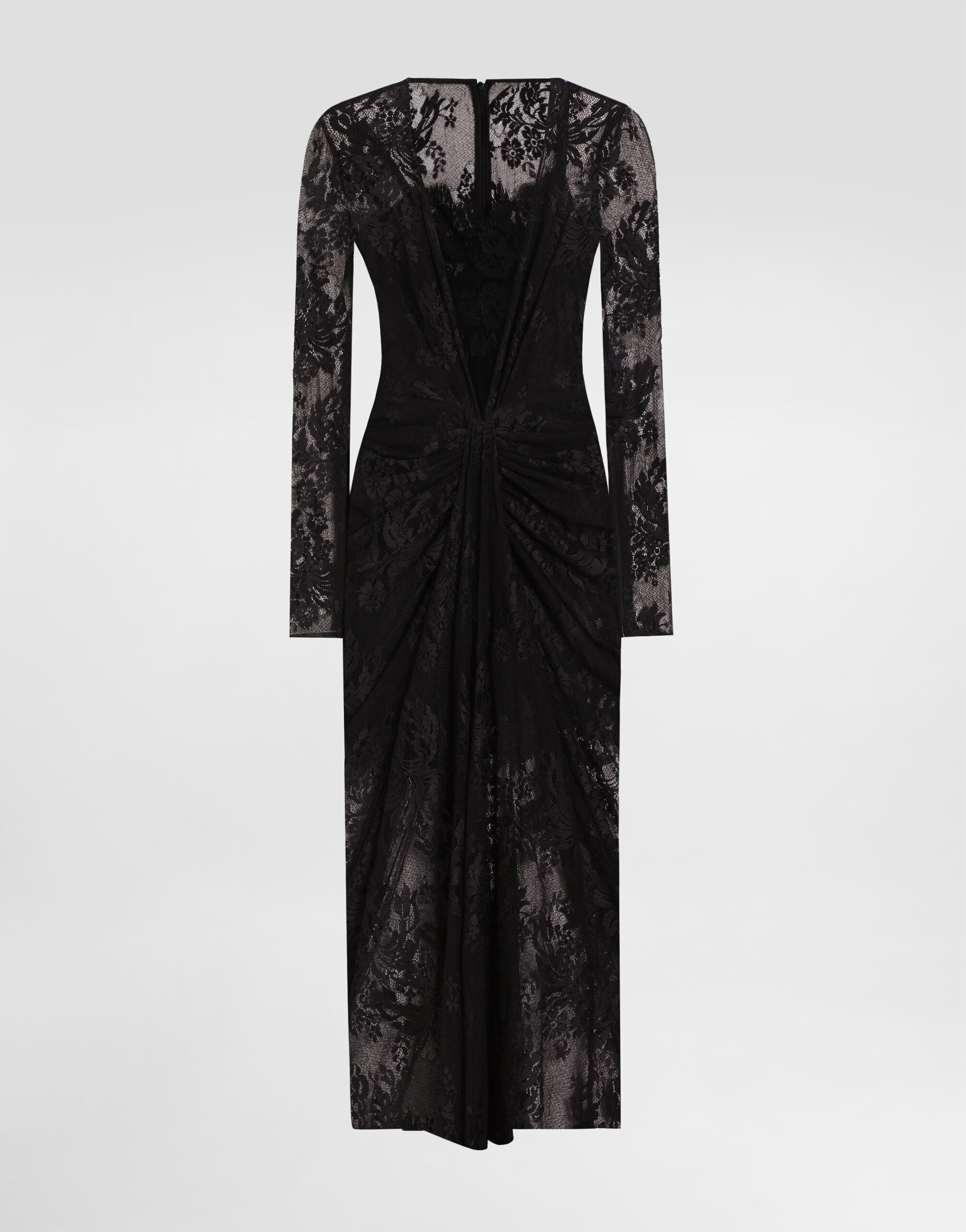 Floral lace dress in Black for Women | Dolce&Gabbana®
