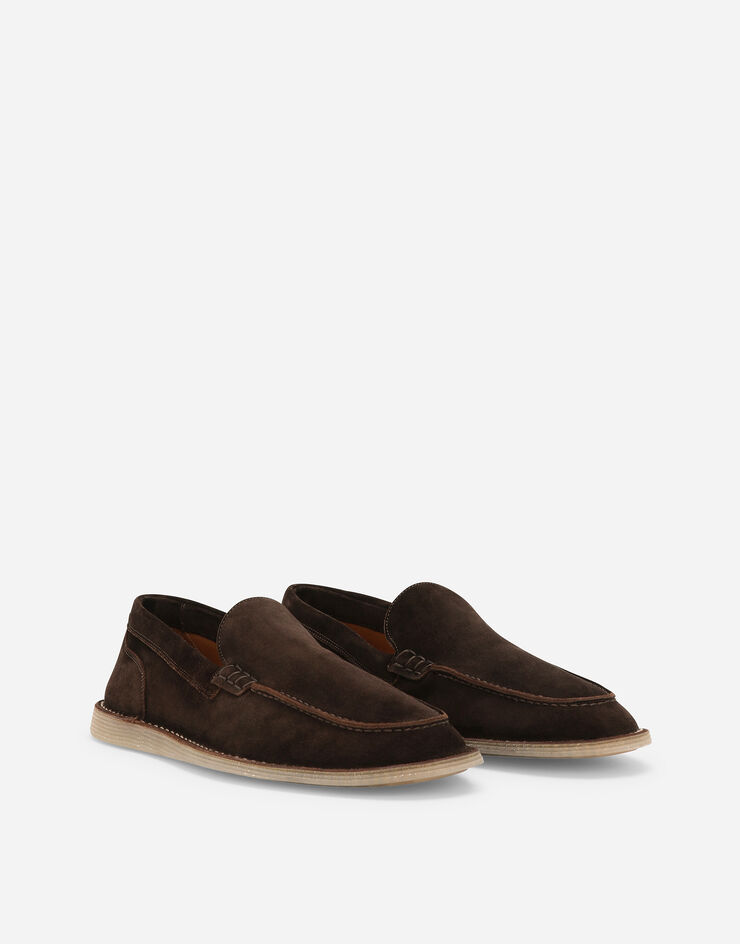 Dolce & Gabbana 스웨이드 로퍼 브라운 A50593AS707