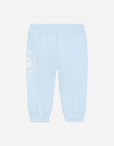 Dolce & Gabbana Jersey jogging pants with DG logo print Gris L1JPIDG7L5Q