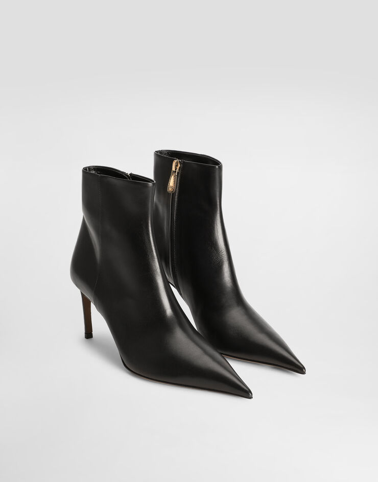 Dolce & Gabbana Devotion calfskin ankle boots Black CT1083AP412