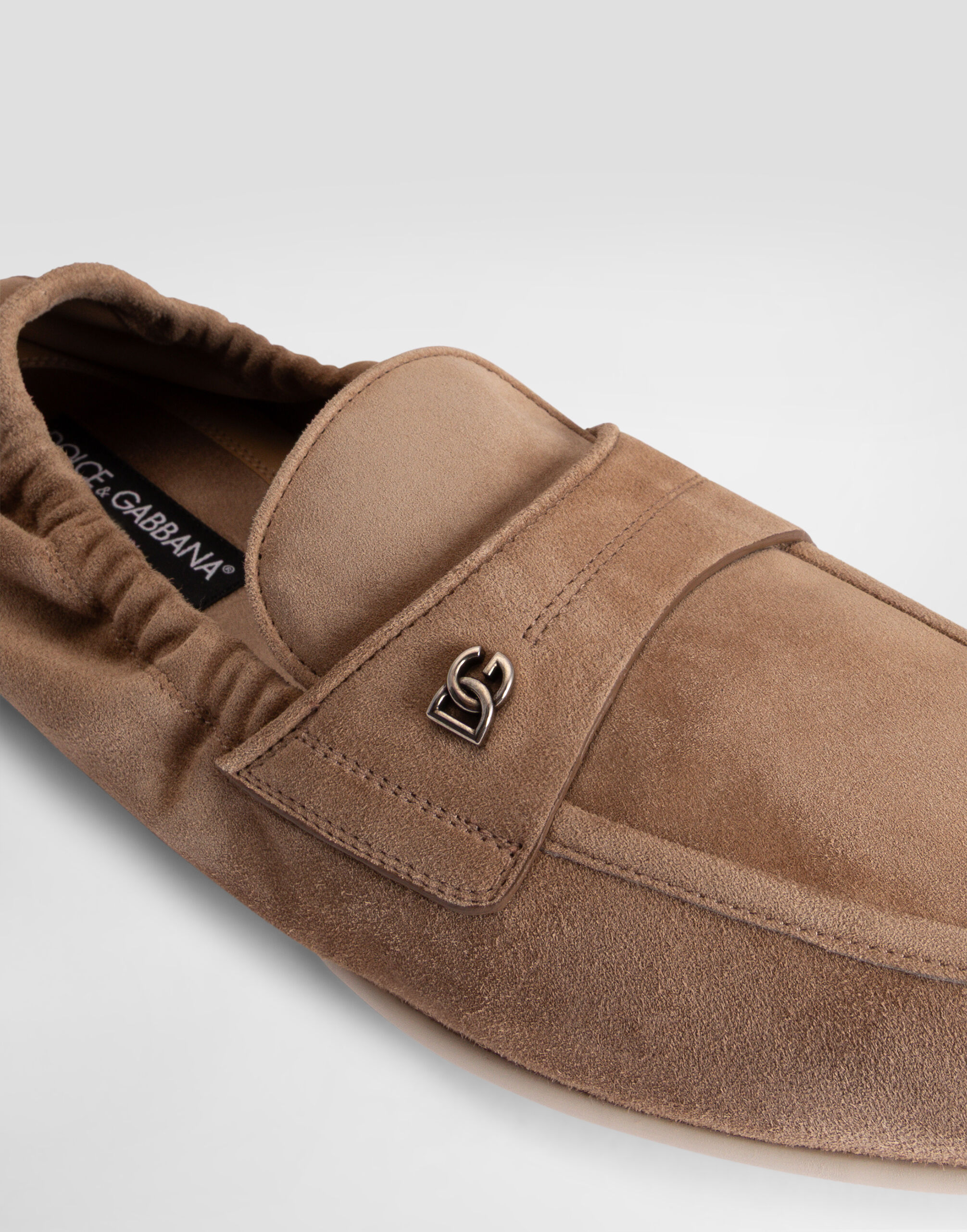 Calfskin slippers in Beige for Men | Dolce&Gabbana® US