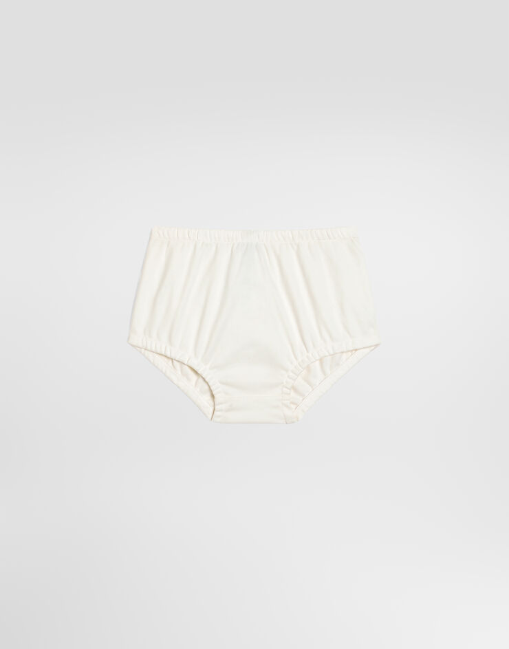 Dolce & Gabbana Interlock dress with bloomers Dolce & Gabbana Interlock dress with bloomers White L2JDBKG7P8X